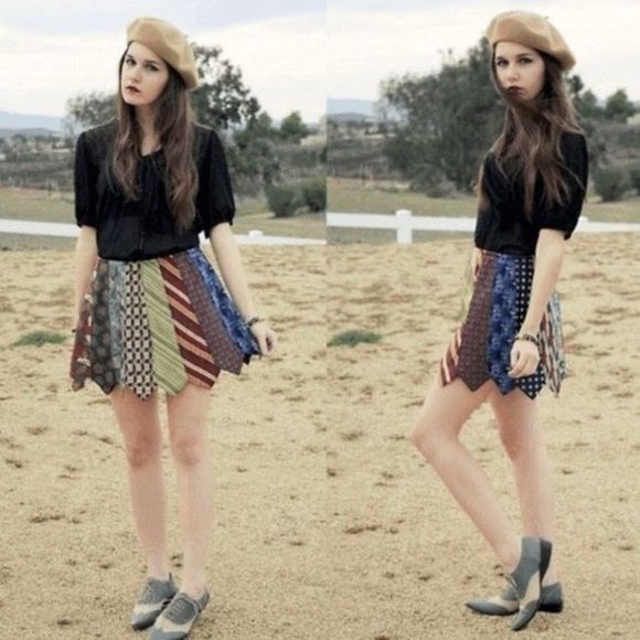 Nikida Dresses & Skirts - Nikida Mini Skirt Made from Ties M